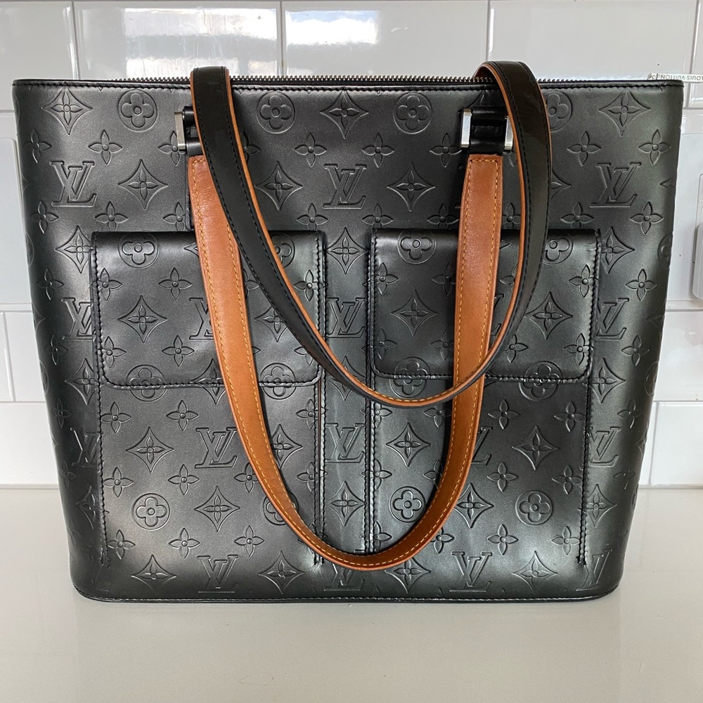 Louis Vuitton Monogram Matte Vernis Monogram Tote